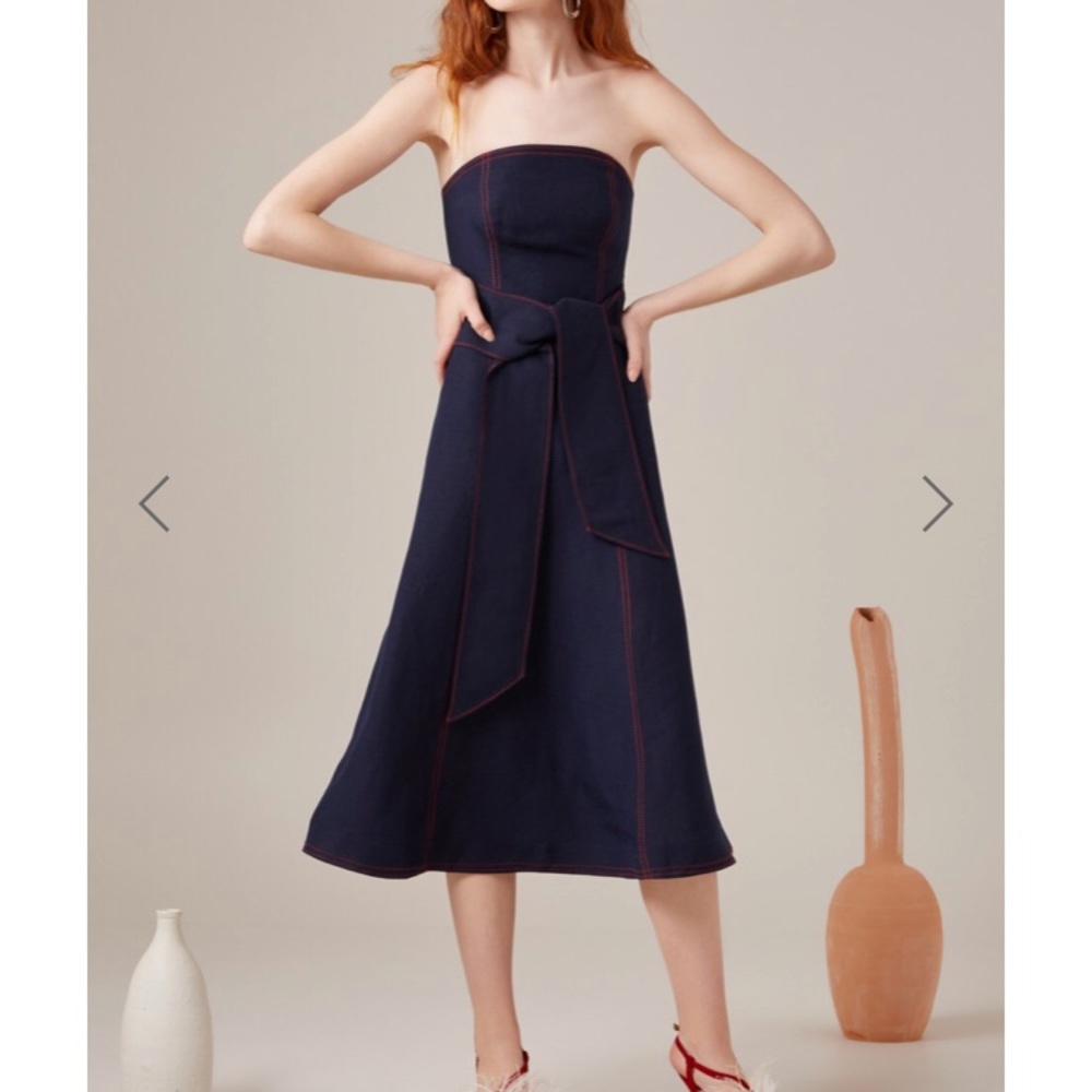 Navy Midi Dress
